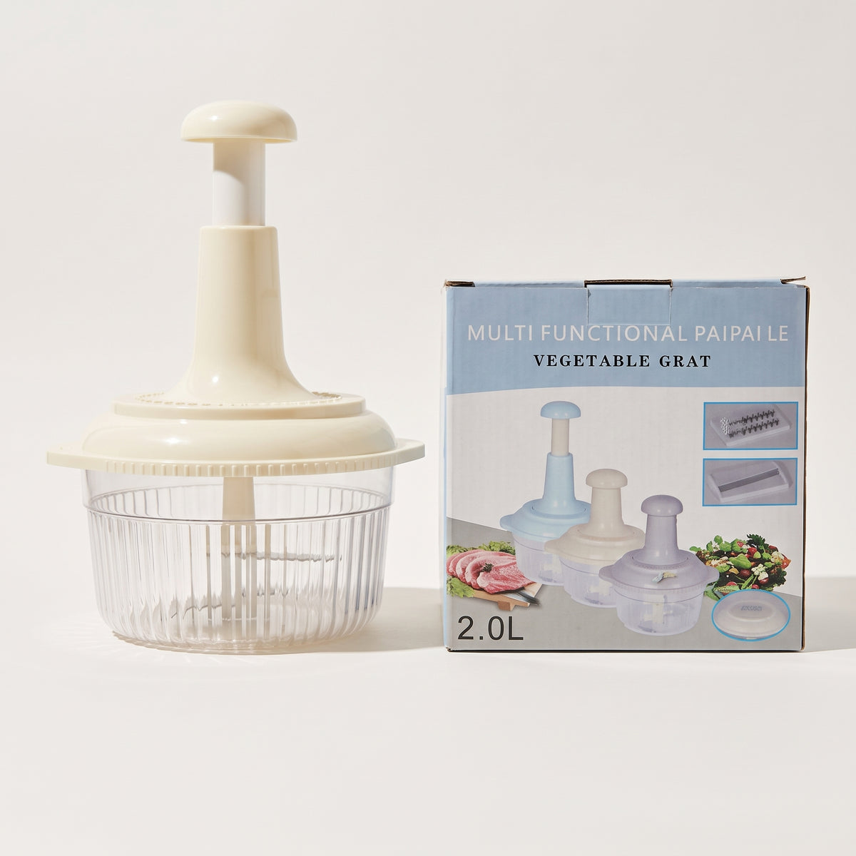 Multi-Functional Manual Vegetable Chopper – 2.0L