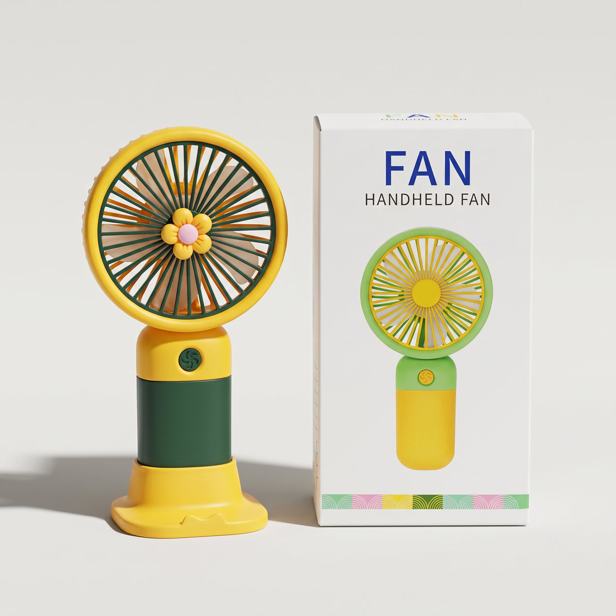 Hand/Desk Mini Fan ā Built-in Battery, Portable