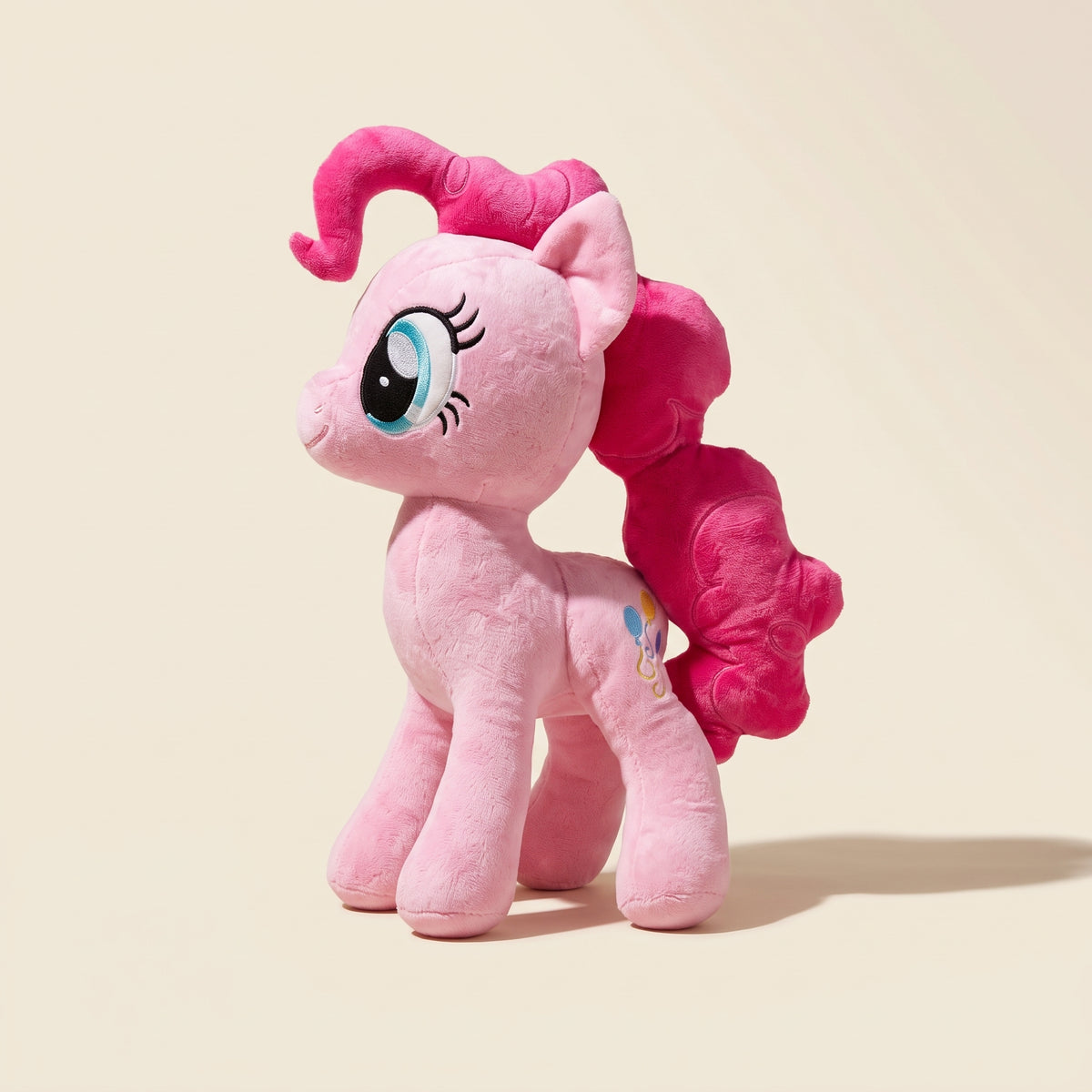 Plush Pony Toy – Curly-Maned Pony with Big Sparkly Eyes ( 17 INCH )