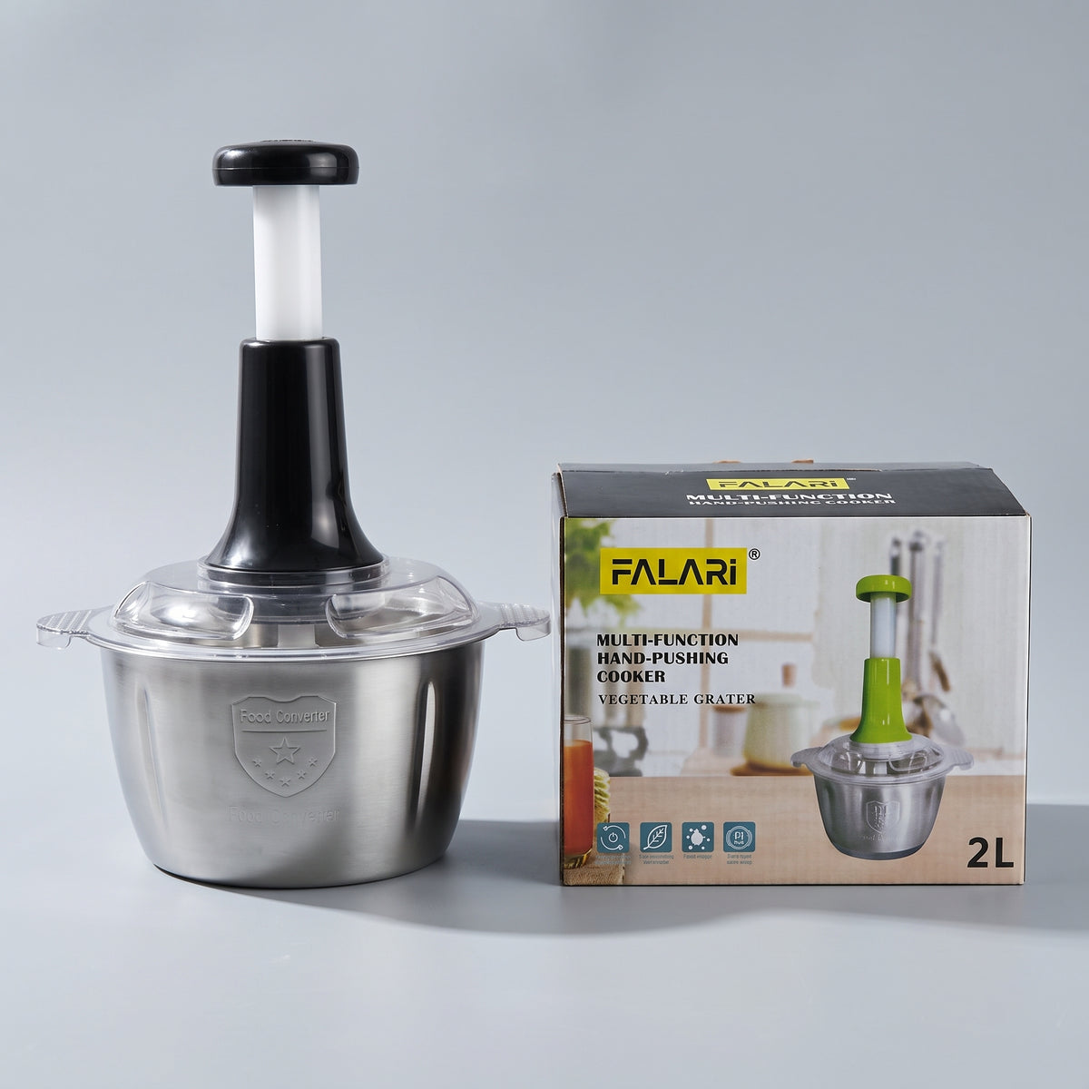 Multi-Function Hand-Pushing Food Chopper – 2L