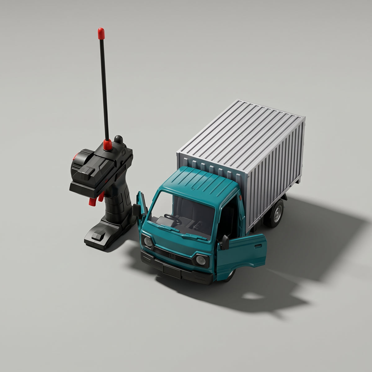 RC Container Truck – Remote Control Delivery Truck with LED Headlights