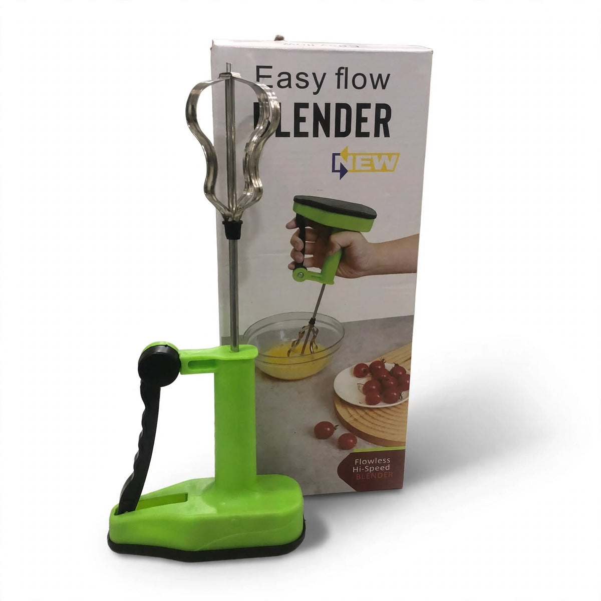 Easy Flow Manual Hand Press Blender & Whisk