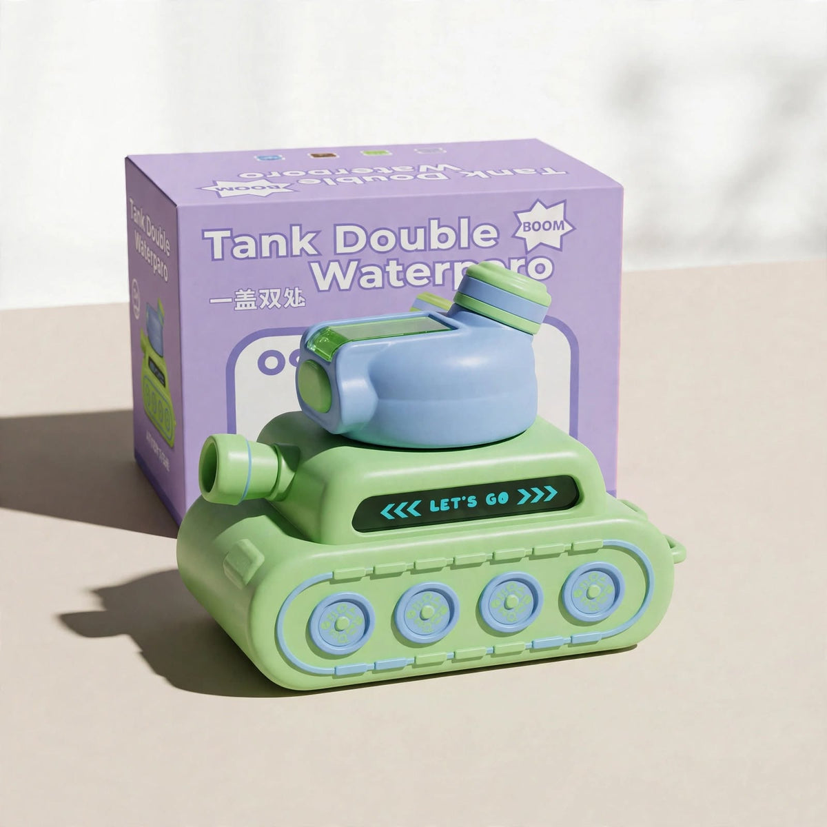 Tank Double Waterpro – Cute Tank-Shaped Water Bottle with Strap
