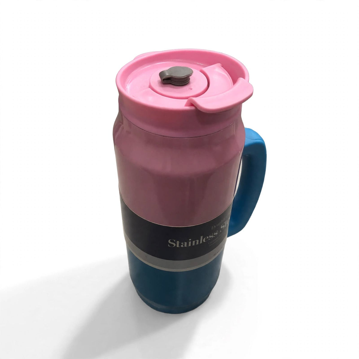 Double Wall Stainless Steel Bottle with Straw & Handle