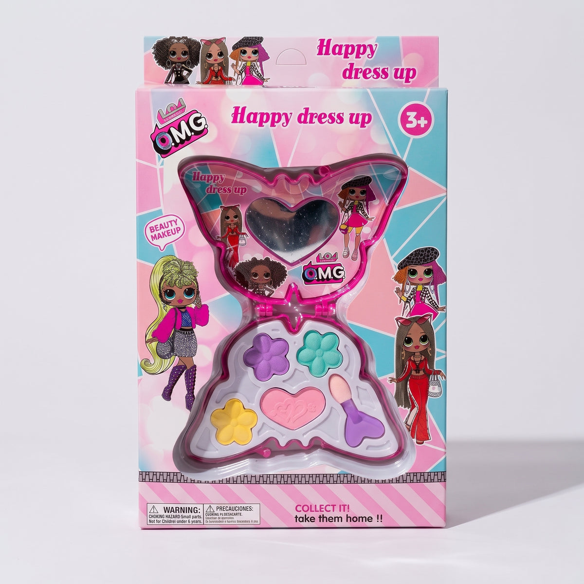 LOL Surprise OMG "Happy Dress Up" Beauty Makeup Set for Kids