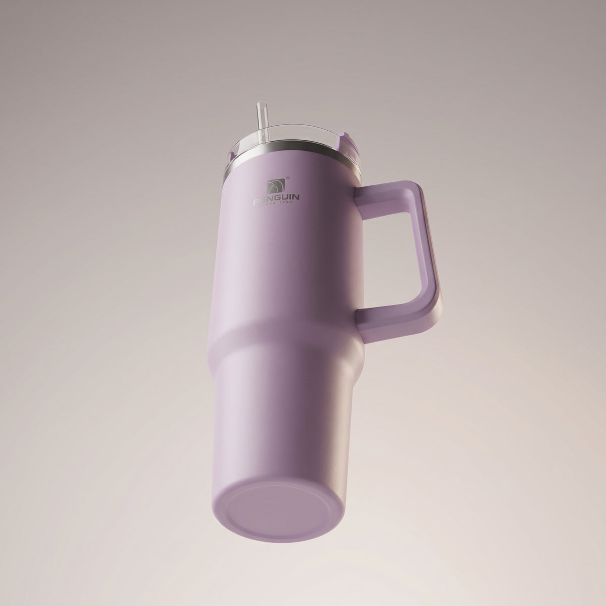 PENGUIN Vacuum Flask Tumbler with Handle & Straw
