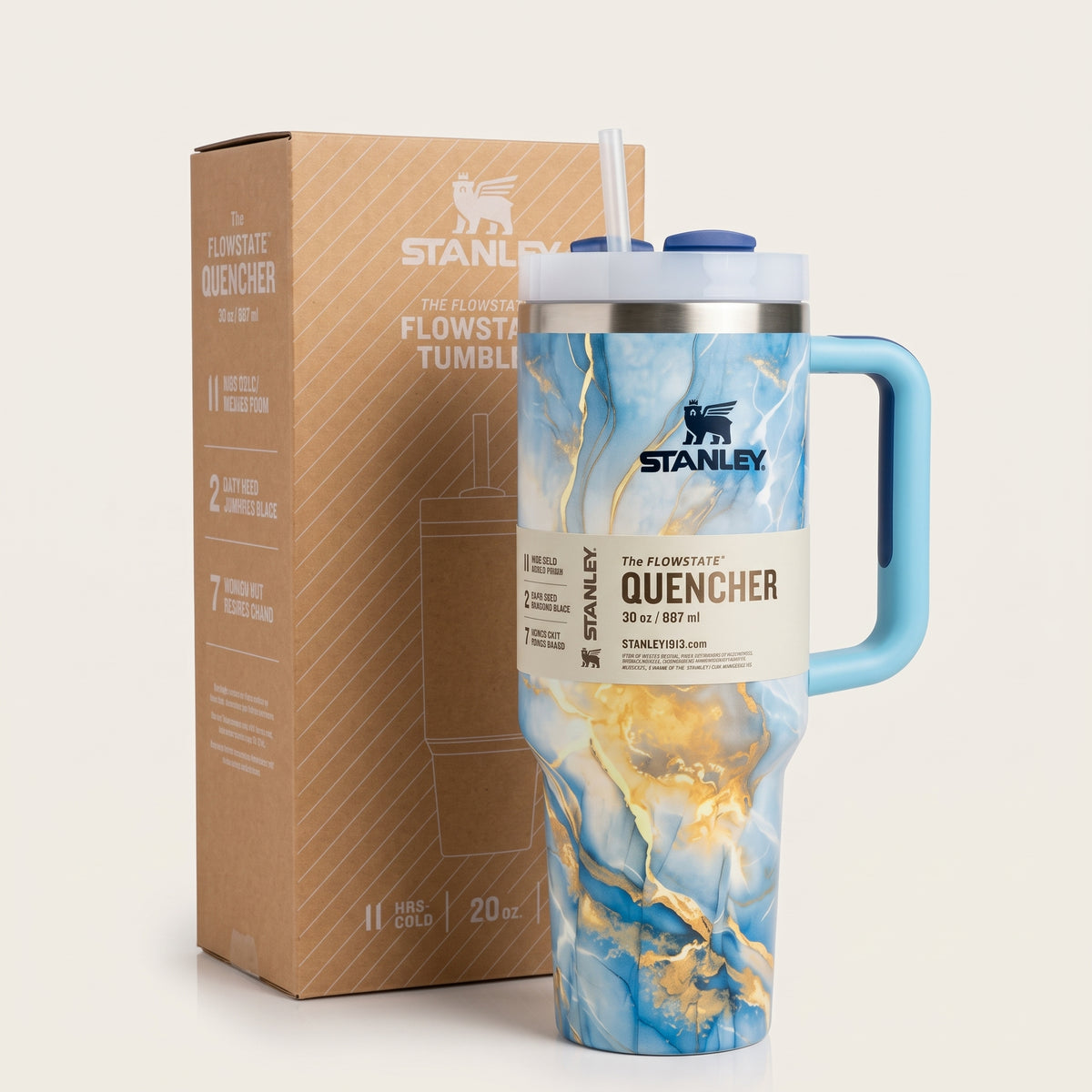 STANLEY FlowState Quencher – 30oz Marble Edition
