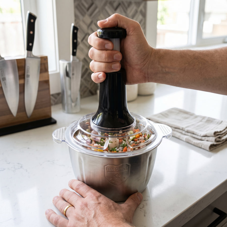 Multi-Function Hand-Pushing Food Chopper – 2L