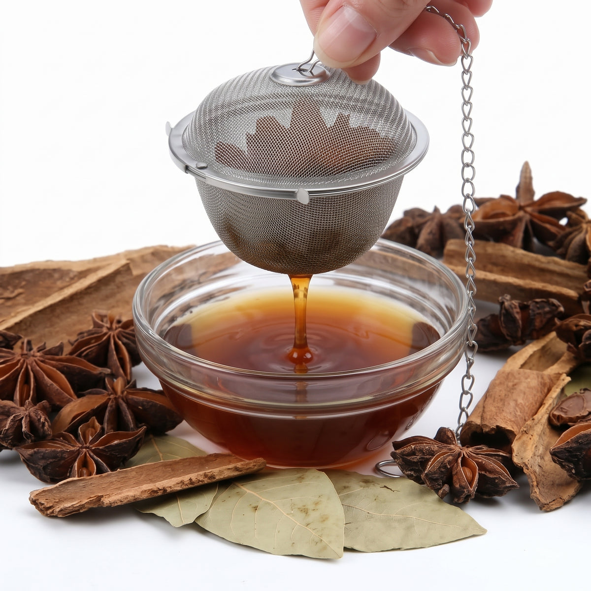 Stainless Steel Mesh Tea Infuser Ball – 8.5cm, HangHao