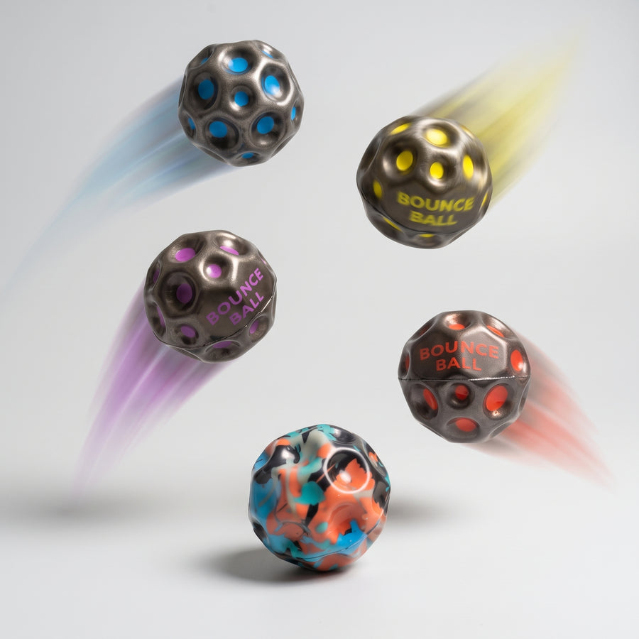 Textured Bounce Ball – Moon Surface Design Stress & Play Ball