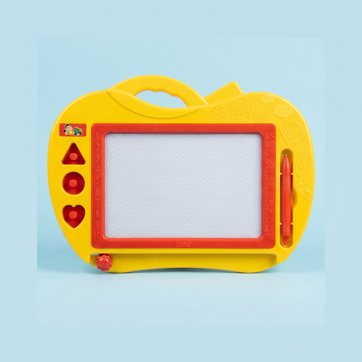 Doodle Drawing Board – Kids Erasable Sketch Pad with Numbers & Letters