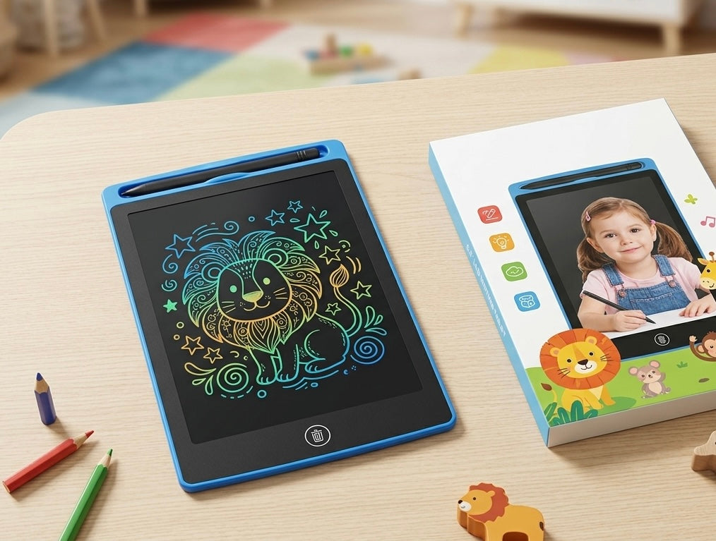 6.5-Inch Reusable Rainbow Doodle Tablet with No Mess