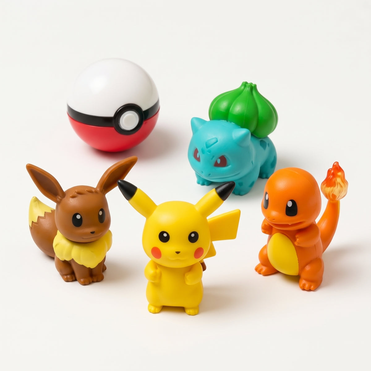 Pokémon Detective Pikachu Figure Set – 4 Mini Figures with Poké Ball