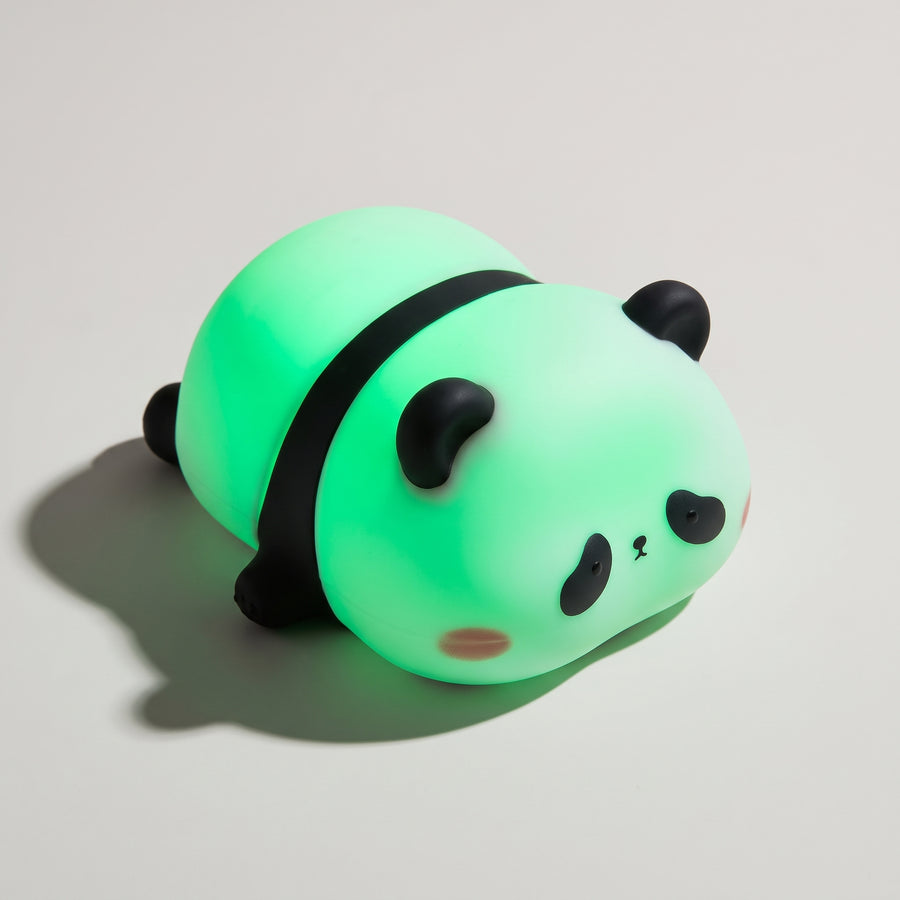 Cute Panda Silicone Night Light – USB Rechargeable, Color-Changing LED