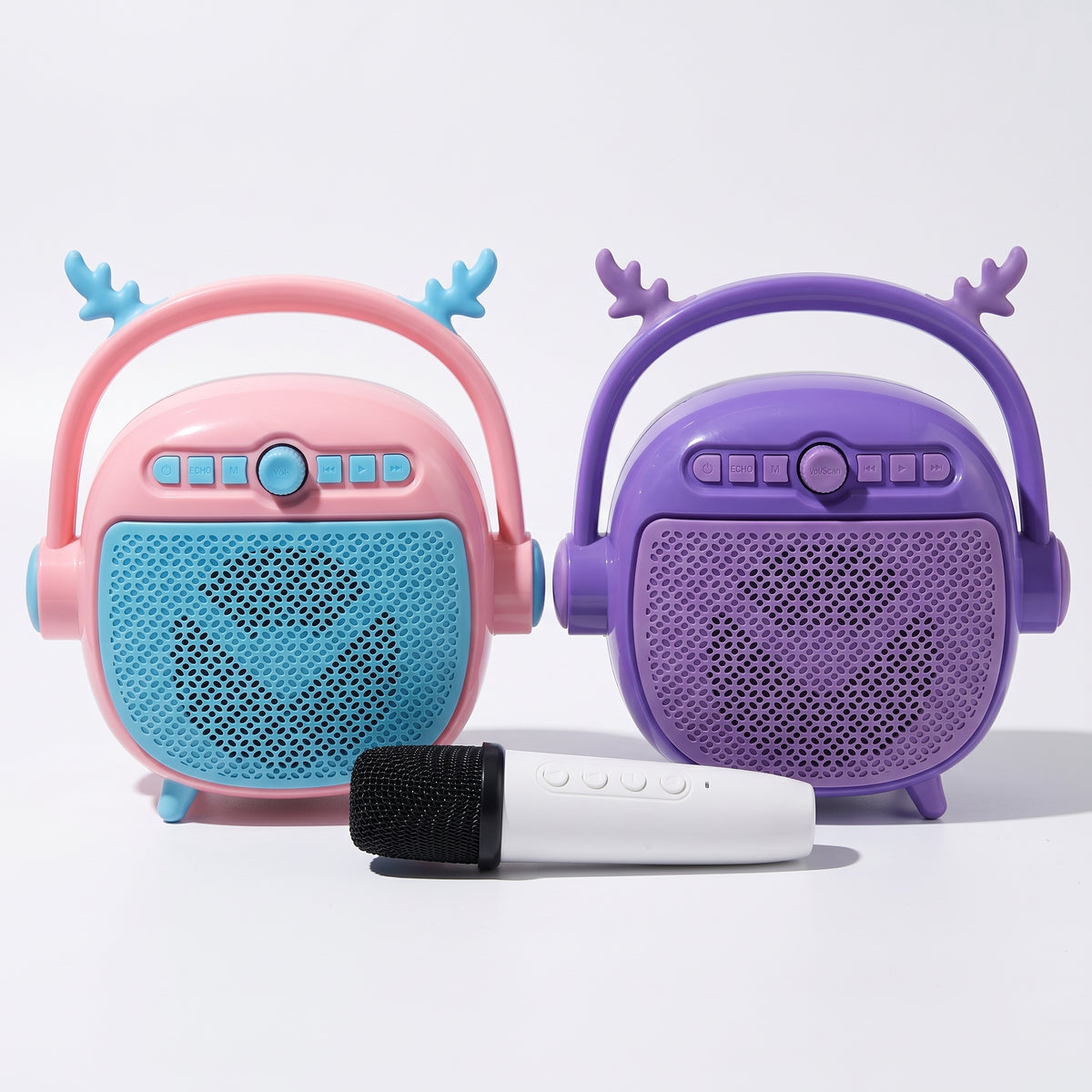 Cute Reindeer Karaoke Speaker with Wireless Mic – Heavy Bass