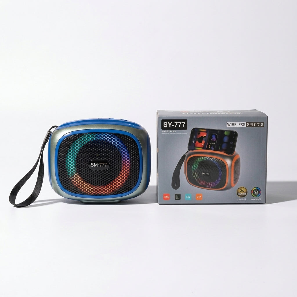 Portable RGB Bluetooth Speaker with Phone Stand