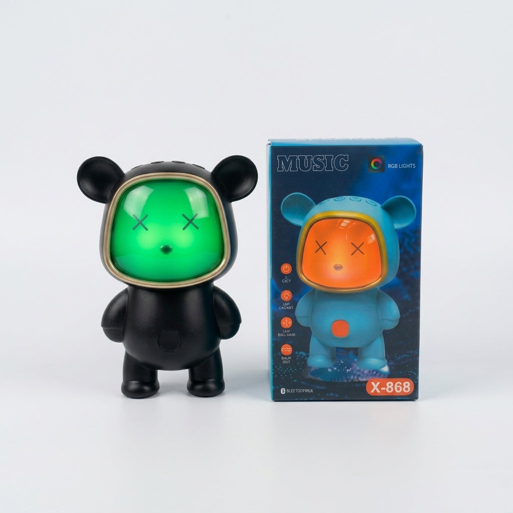 Cute Bear RGB Bluetooth Speaker – X-868