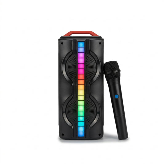 Portable Party Speaker with Wireless Mic