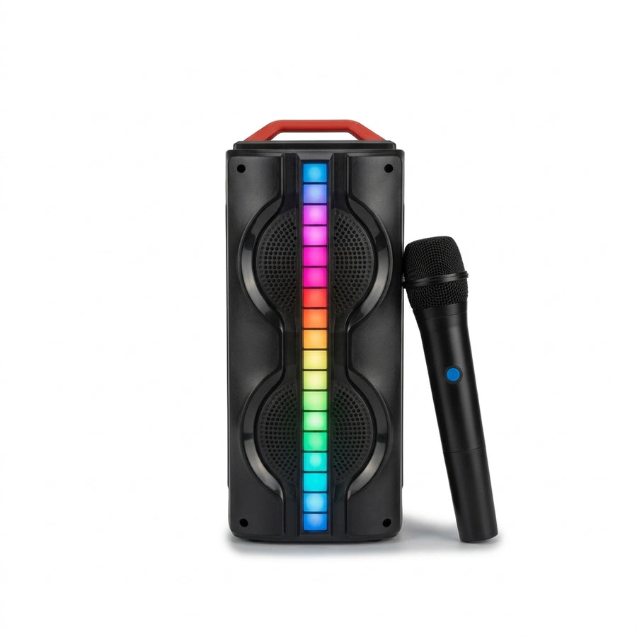 Portable Party Speaker with Wireless Mic