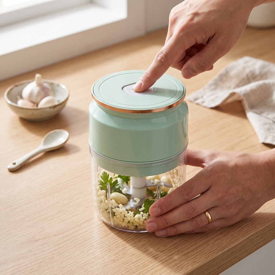 Portable Electric Mini Food Processor & Chopper