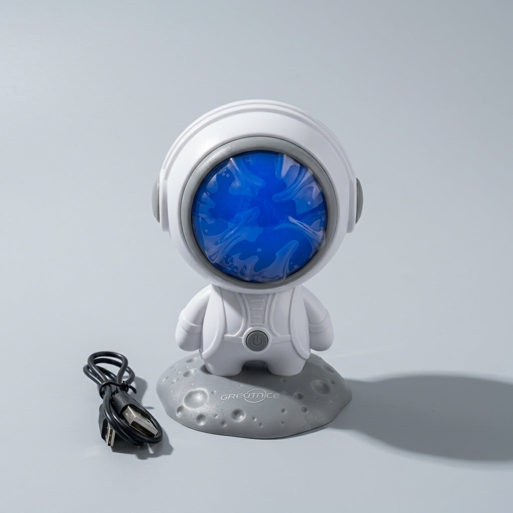 SPACEMAN Wireless Bluetooth Speaker – Astronaut Design, LED Galaxy Light