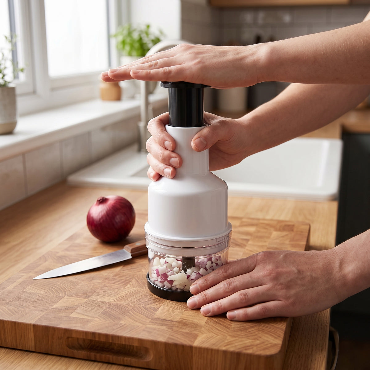 Onion Chopper – Manual Press & Chop