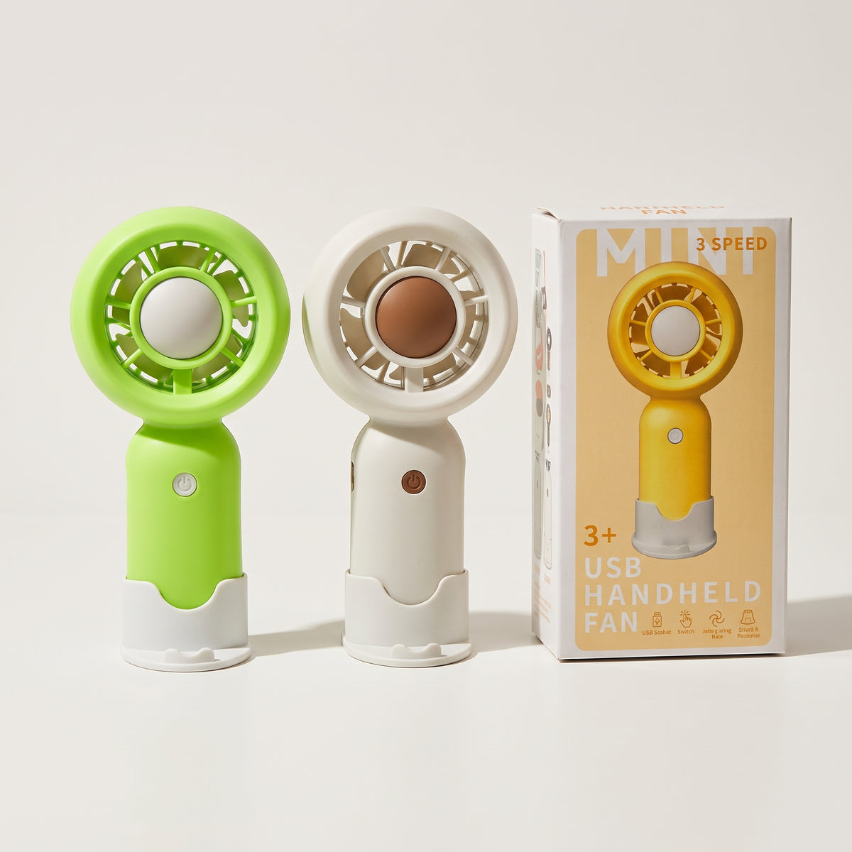 Mini USB Handheld Fan – 3 Speed, Rechargeable ( Single Piece )