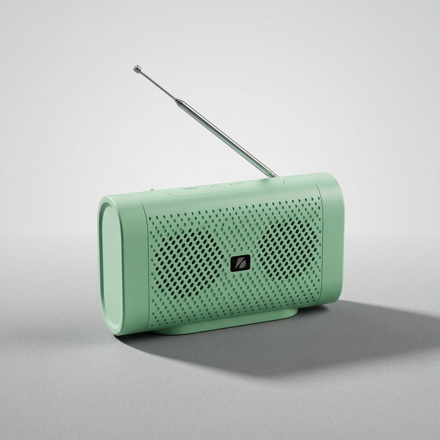 Solar Powered FM Radio Speaker – USB, TF Card, Rechargeable