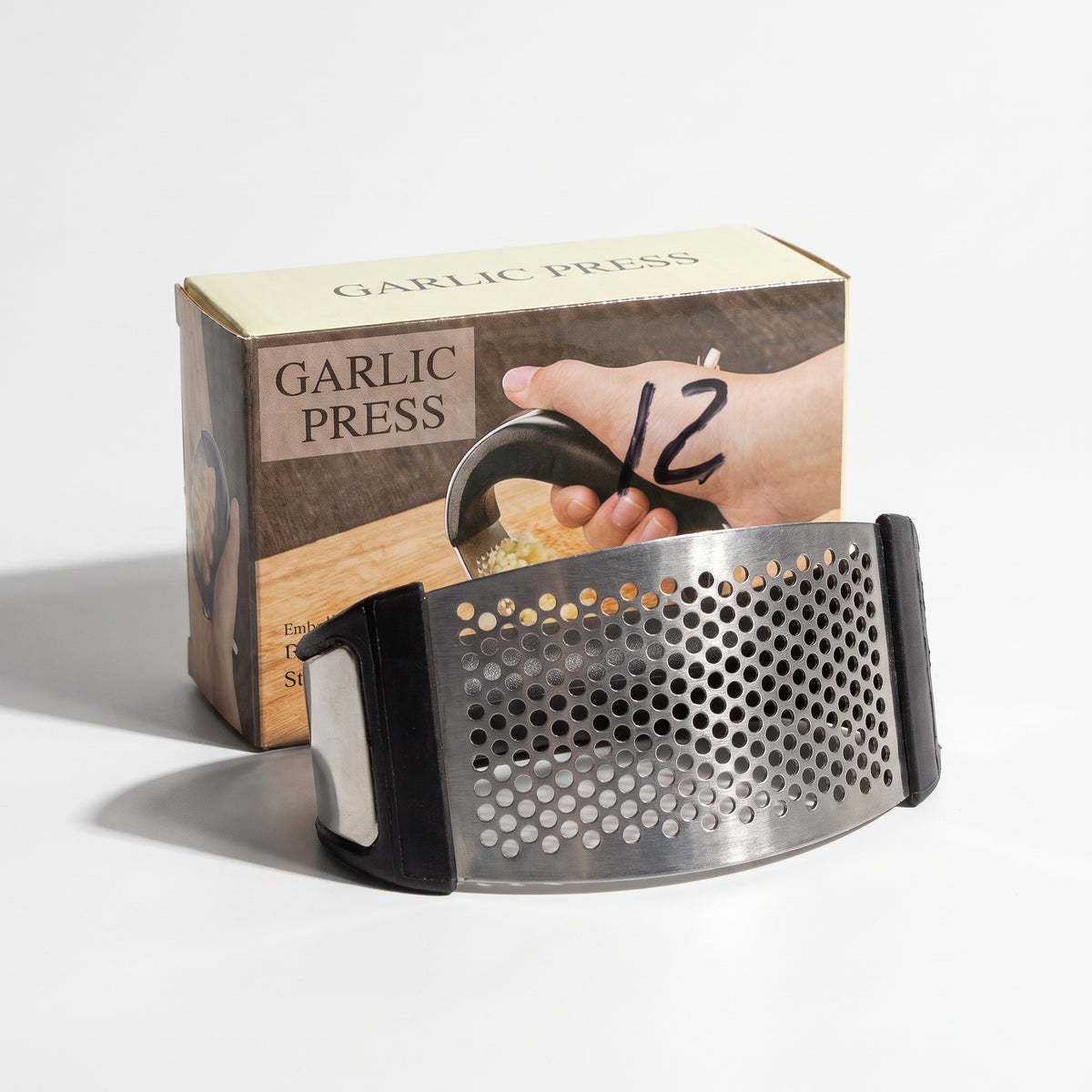Stainless Steel Rocking Garlic Press & Crusher