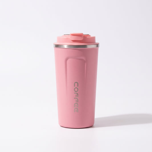 Smart LED Temperature Stainless Steel Coffee Tumbler – Pink Edition