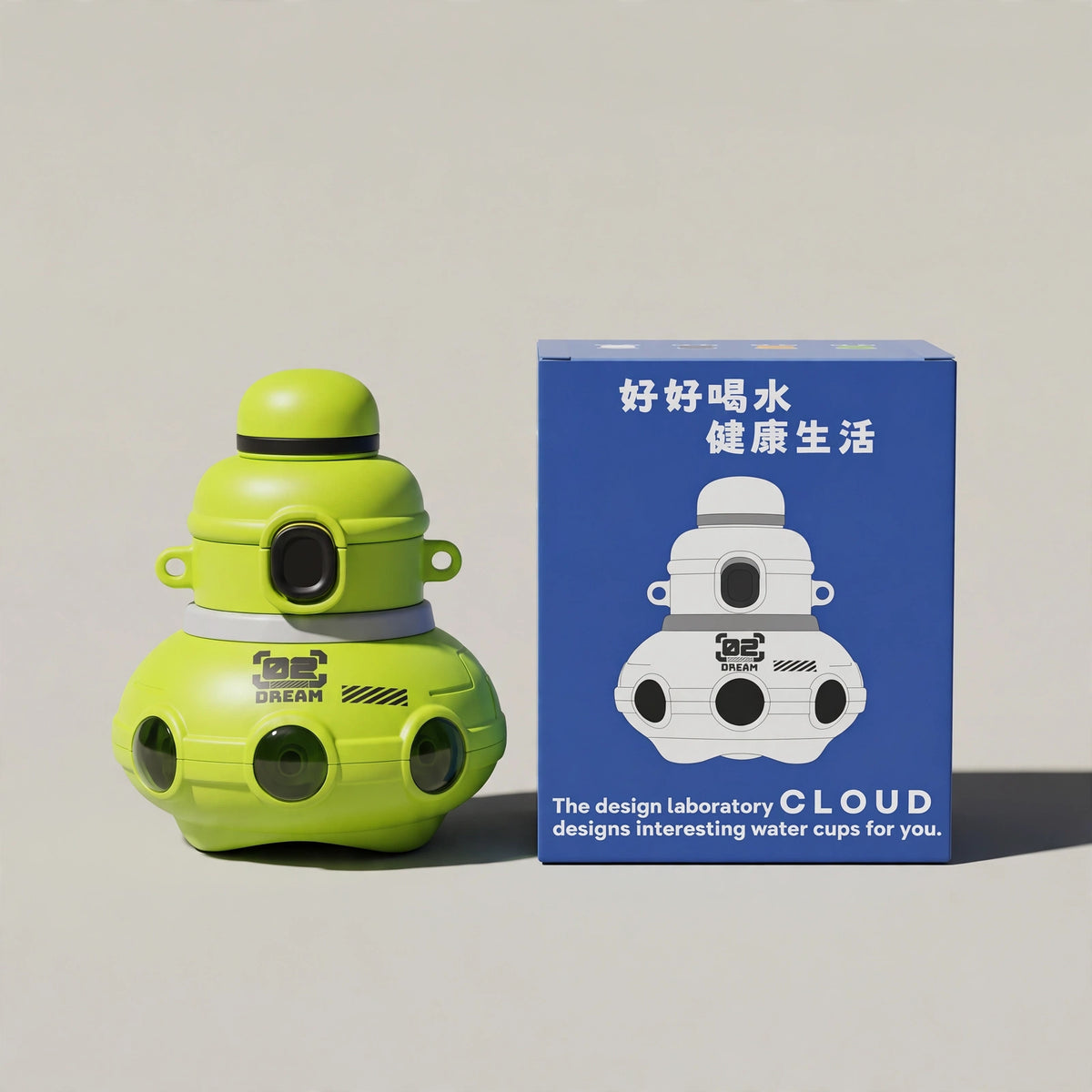Spaceship Concept Kids Water Bottle