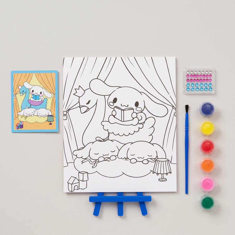 Cinnamoroll Happy Two-Sided Coloring Kit – Kids Art & Craft Set