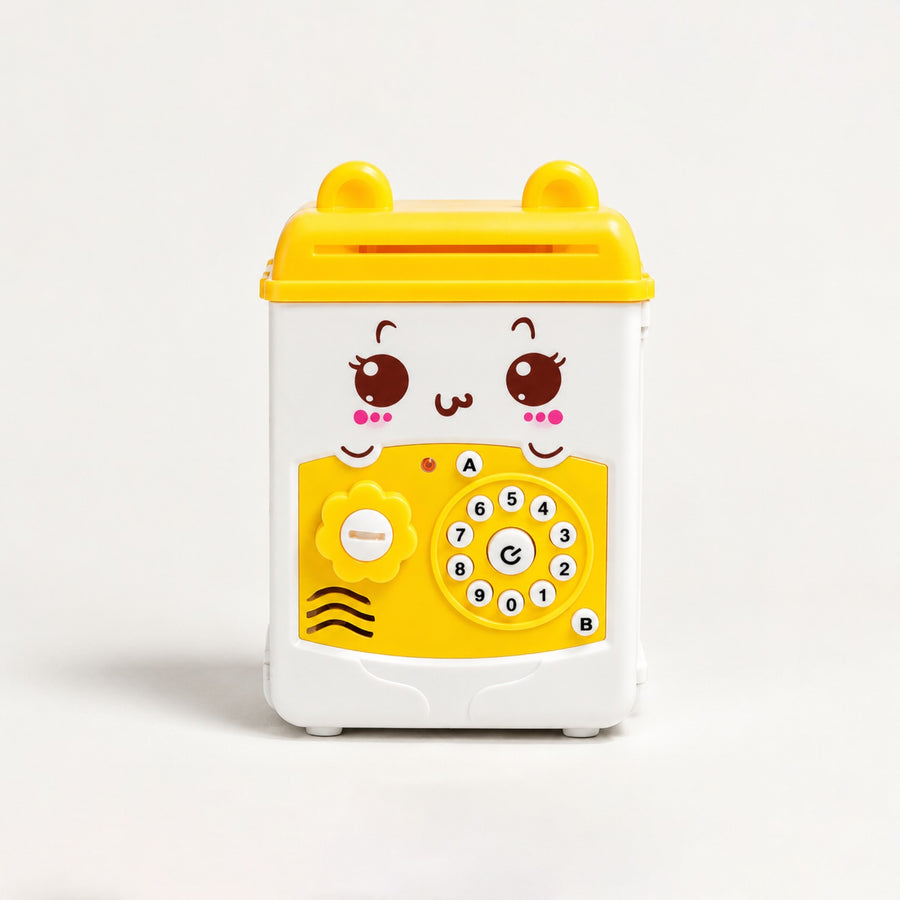 Cute Face Mini Safe – Password Piggy Bank for Kids