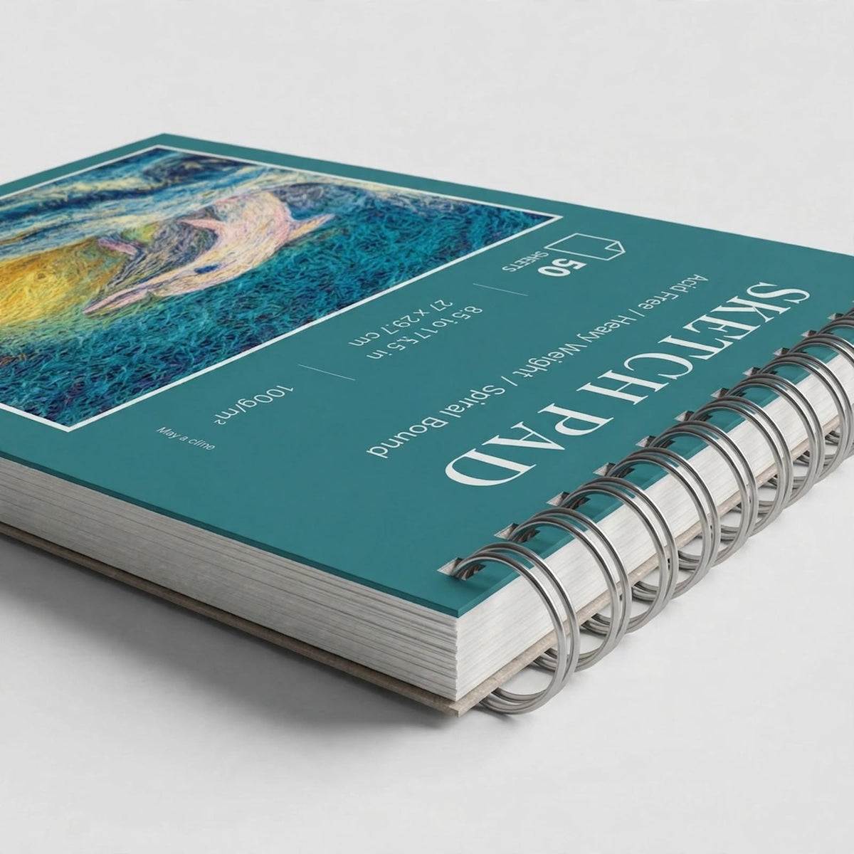 Spiral-Bound Sketch Pad – 50 Sheets