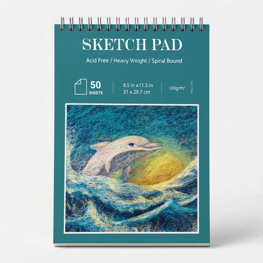 Spiral-Bound Sketch Pad – 50 Sheets