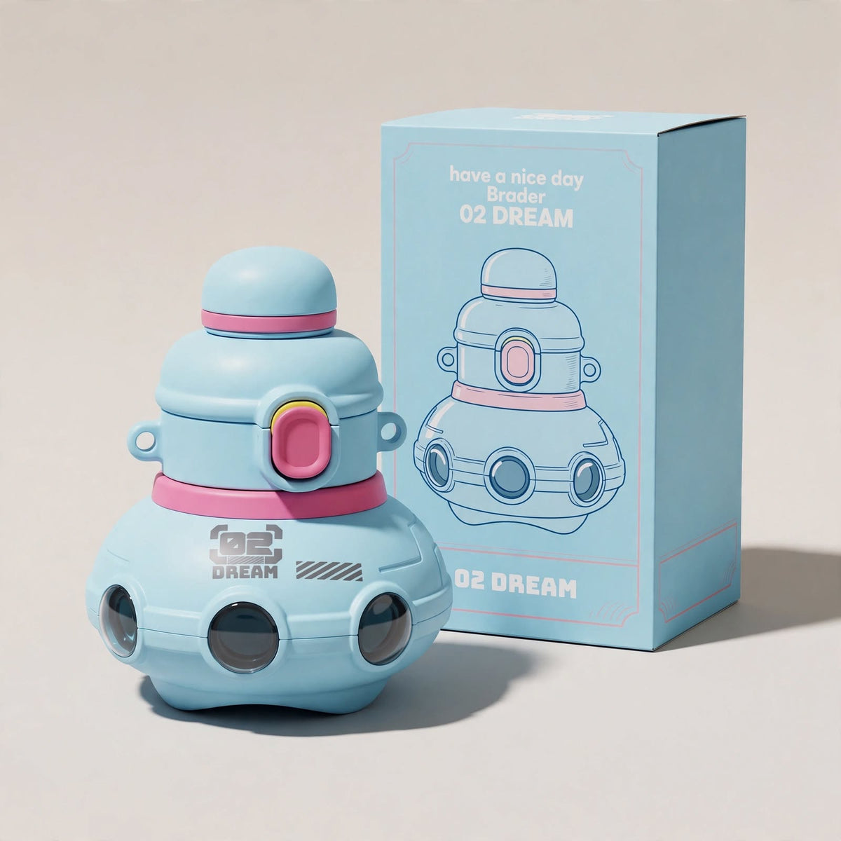 Spaceship Concept Kids Water Bottle