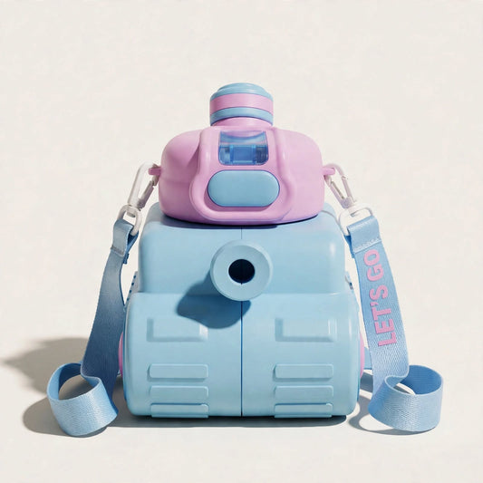Tank Double Waterpro – Cute Tank-Shaped Water Bottle with Strap