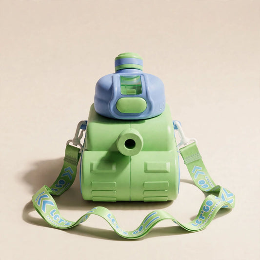 Tank Double Waterpro – Cute Tank-Shaped Water Bottle with Strap