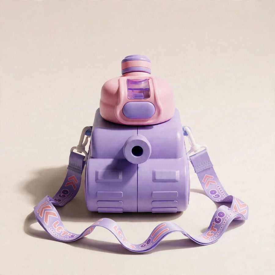 Tank Double Waterpro – Cute Tank-Shaped Water Bottle with Strap