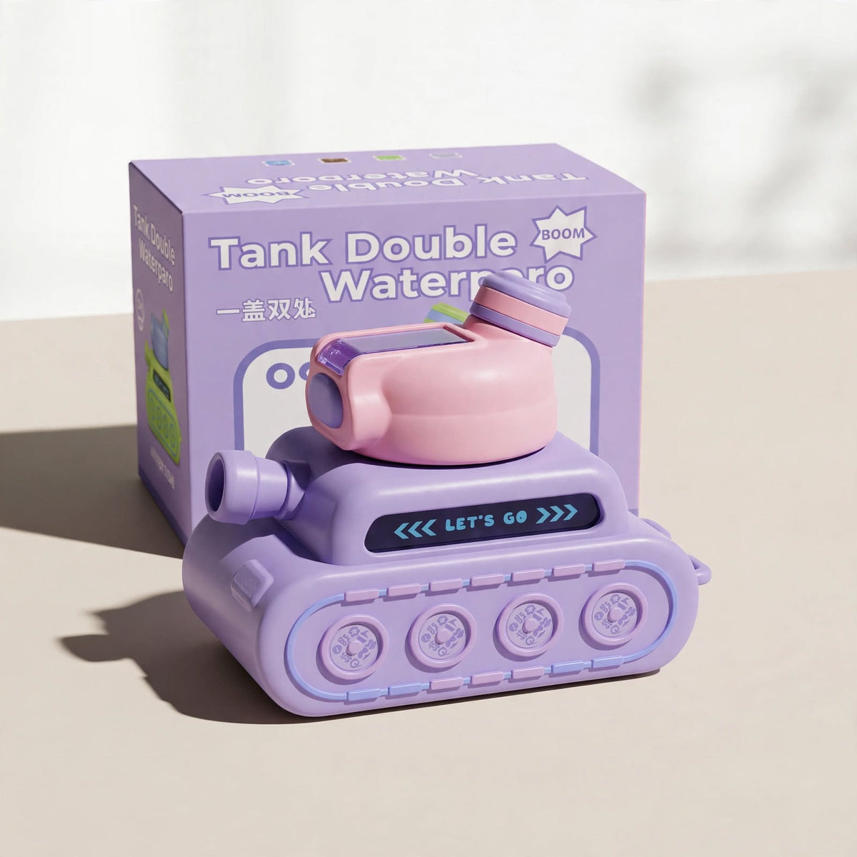 Tank Double Waterpro – Cute Tank-Shaped Water Bottle with Strap