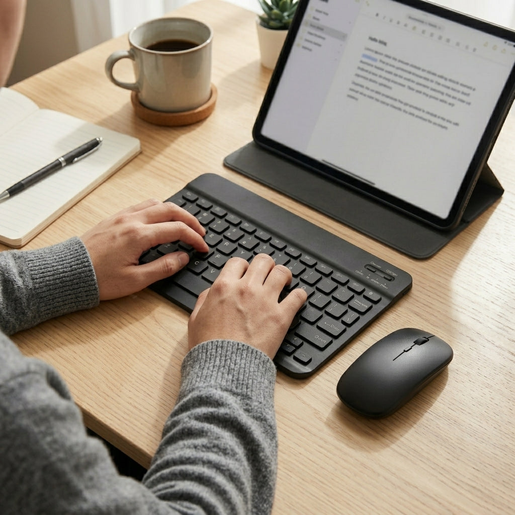 Wireless Bluetooth Keyboard & Mouse Combo – Rechargeable
