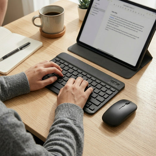 Wireless Bluetooth Keyboard & Mouse Combo – Rechargeable