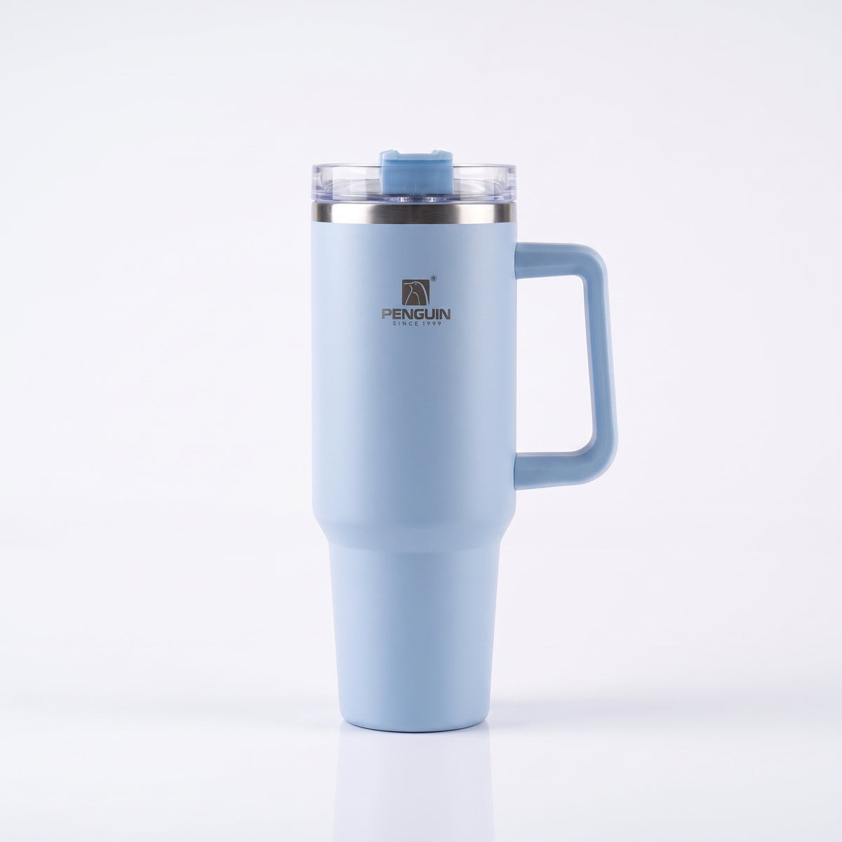 PENGUIN Vacuum Flask Tumbler with Handle & Straw