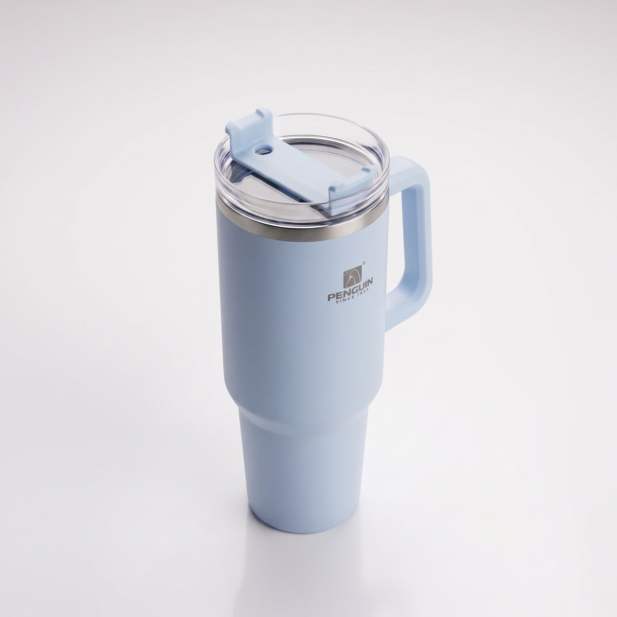 PENGUIN Vacuum Flask Tumbler with Handle & Straw