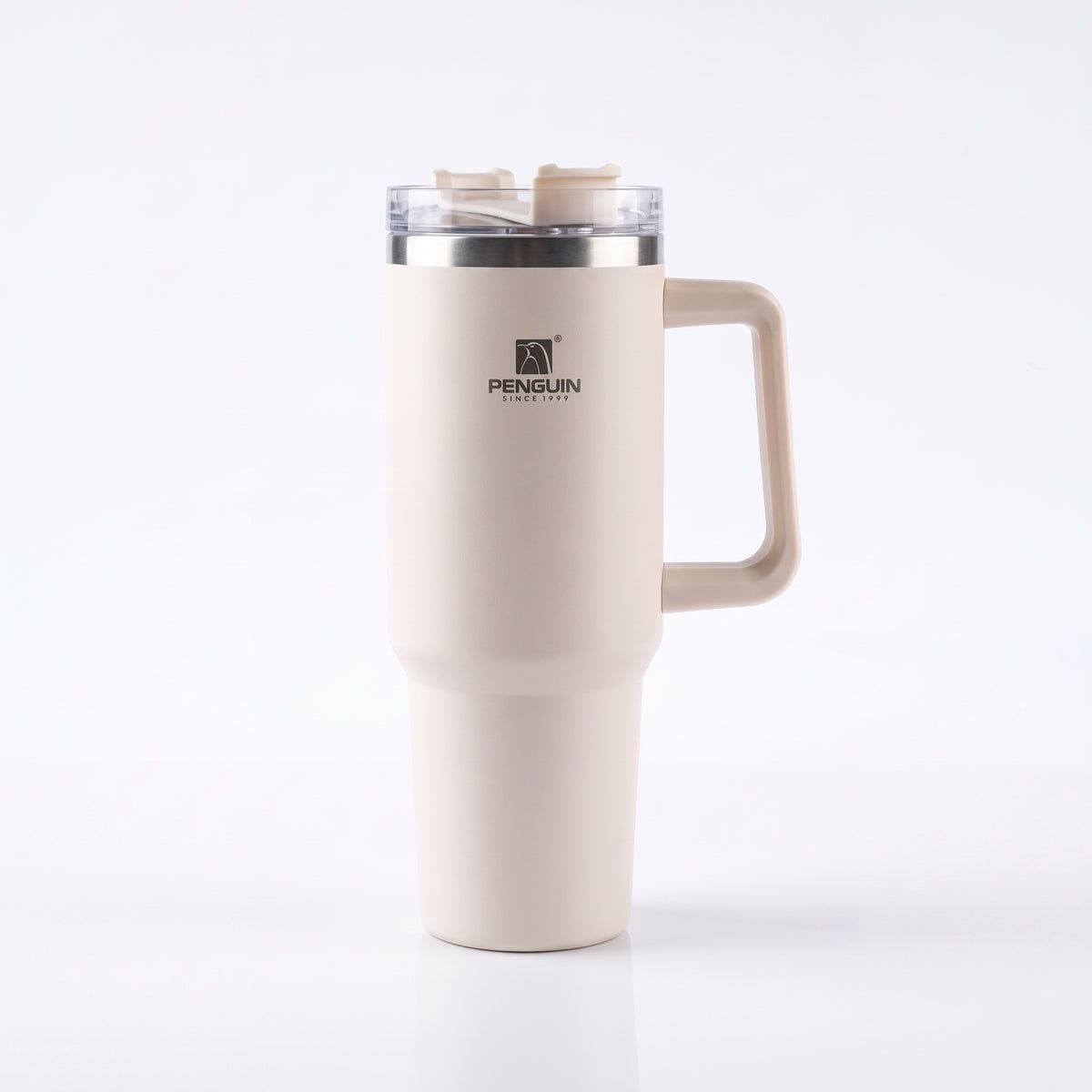 PENGUIN Vacuum Flask Tumbler with Handle & Straw