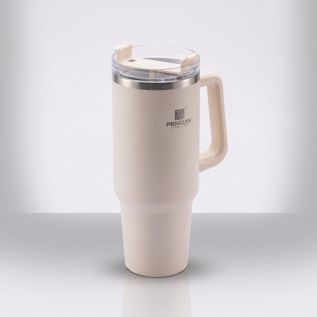 PENGUIN Vacuum Flask Tumbler with Handle & Straw