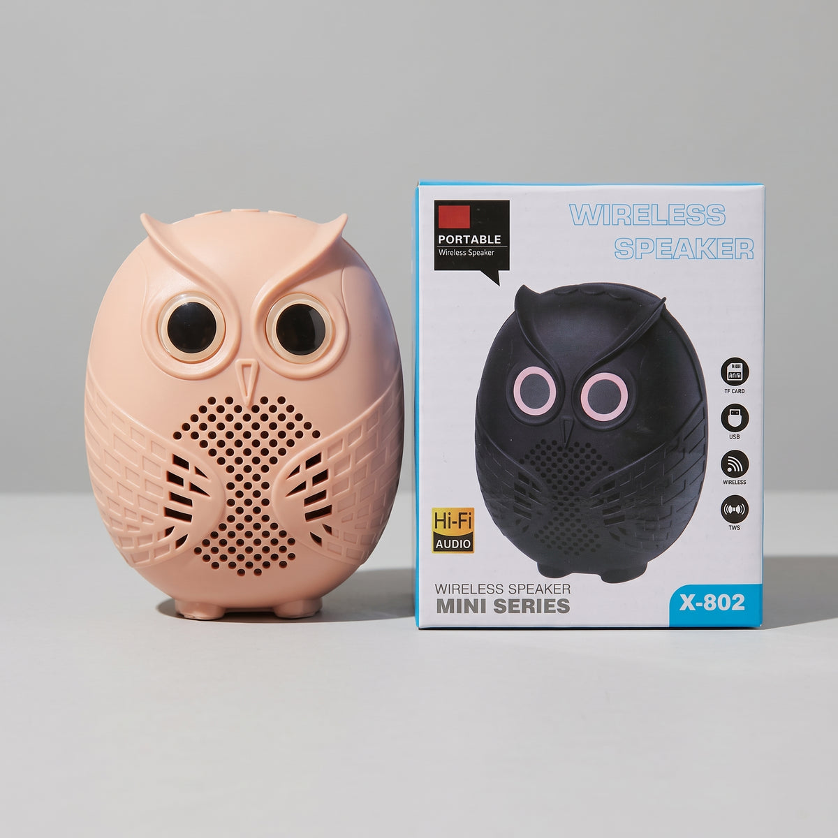 Owl Wireless Speaker – Portable, Hi-Fi Audio, TWS