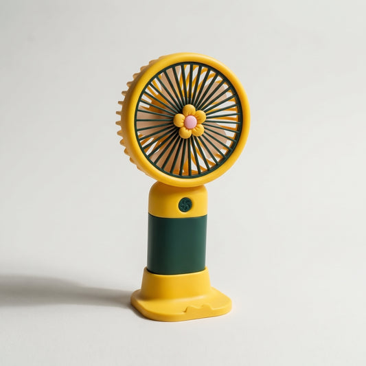 Hand/Desk Mini Fan – Built-in Battery, Portable