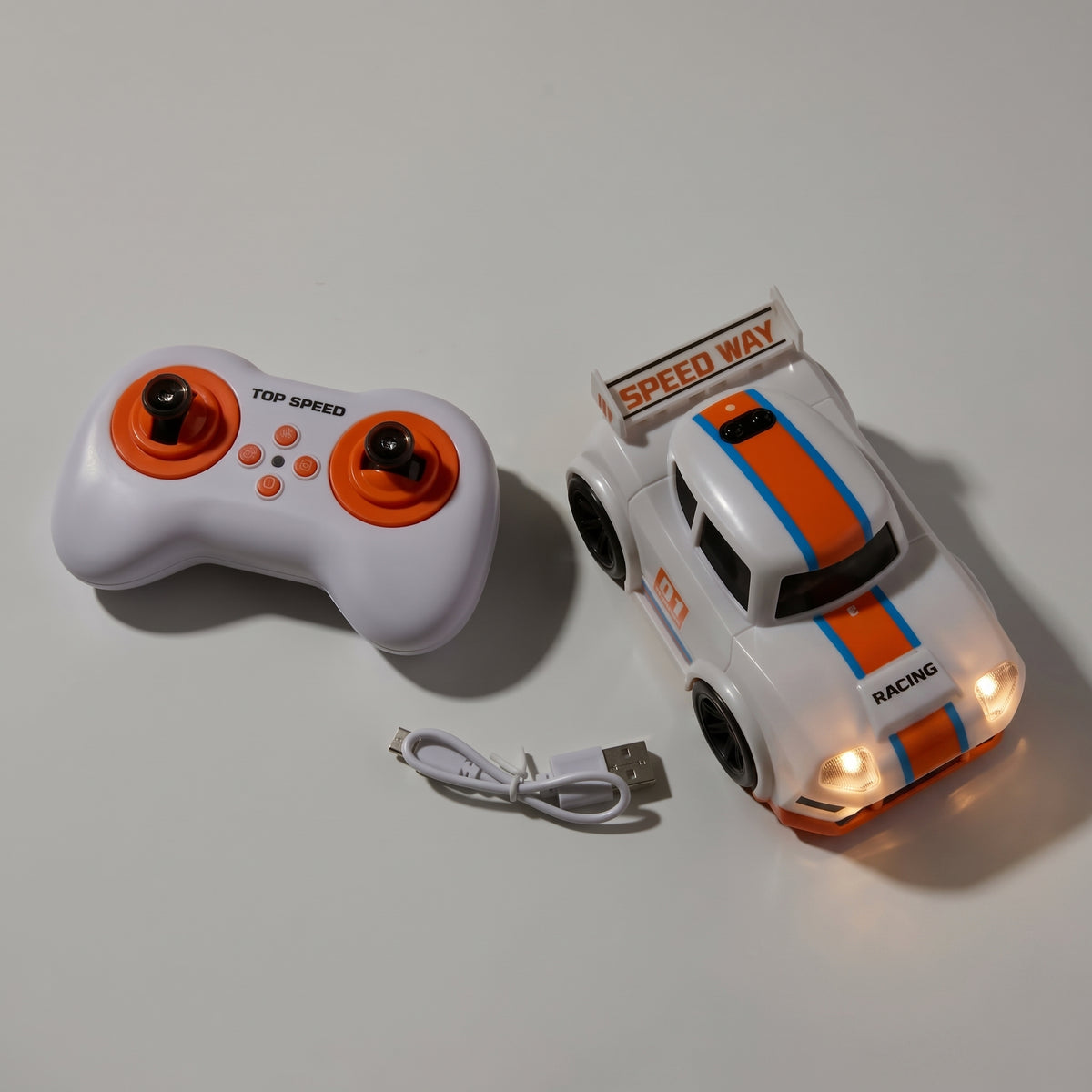 TOP SPEED RC Racing Car – Speed Way Drift Car with Follow Mode, Sensor Mode & LED Lights